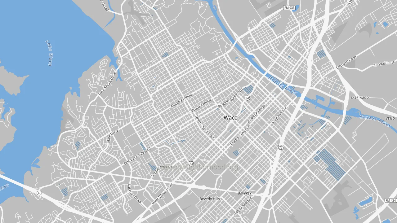 Transit Grade map of 76707, TX