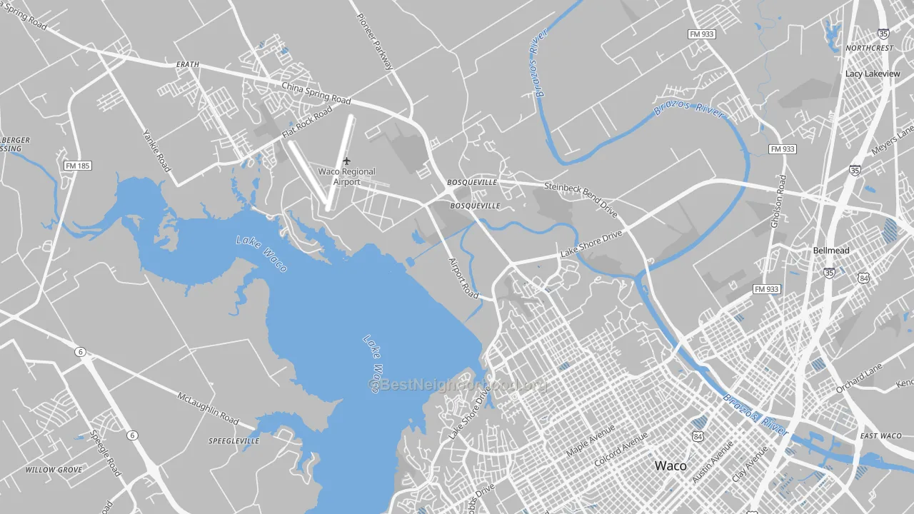 Transit Grade map of 76708, TX