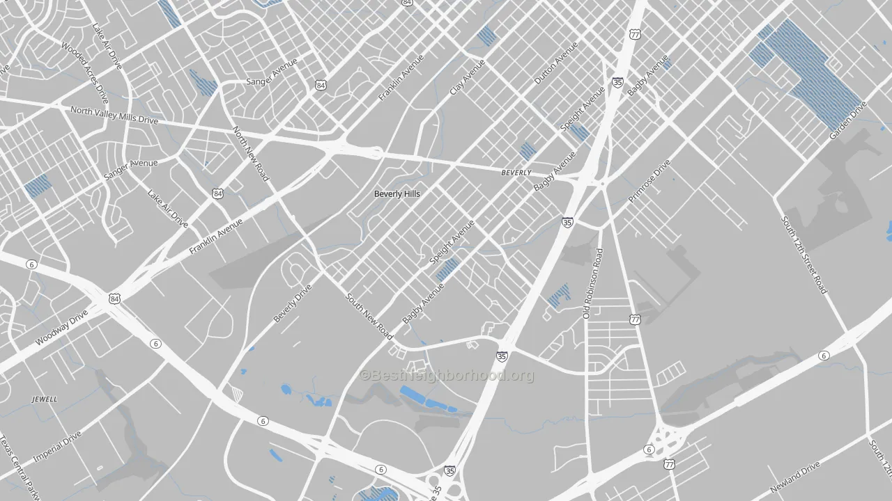 Transit Grade map of 76711, TX