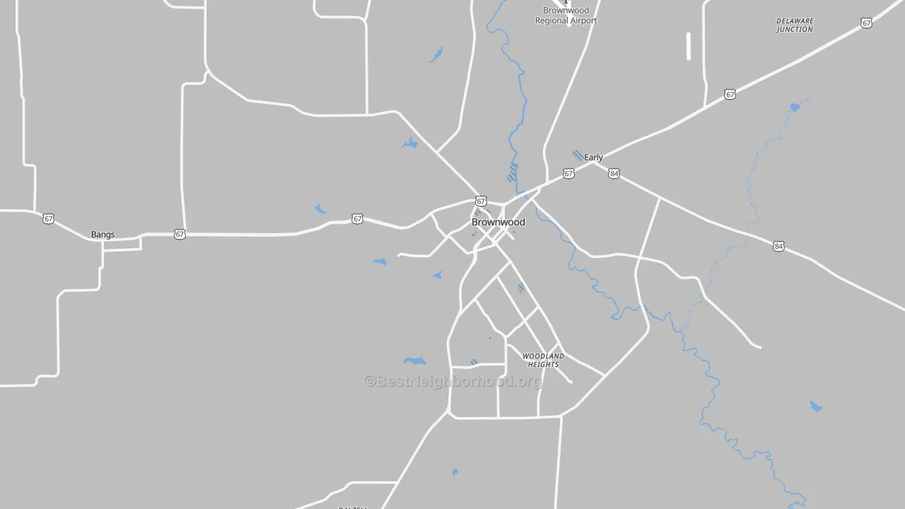 Transit Grade map of 76801, TX