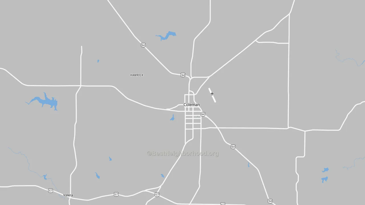 Transit Grade map of 76834, TX