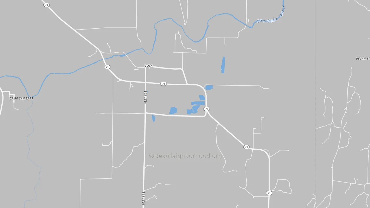Transit Grade map of 76887, TX