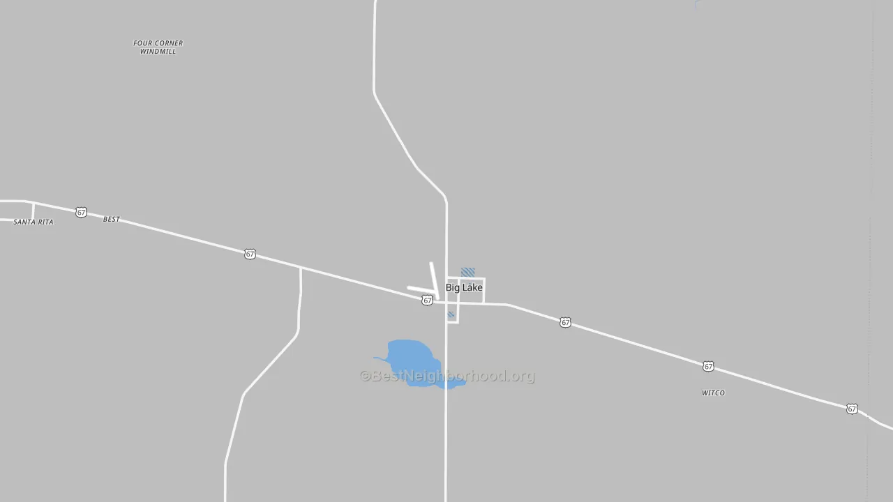 Transit Grade map of 76932, TX