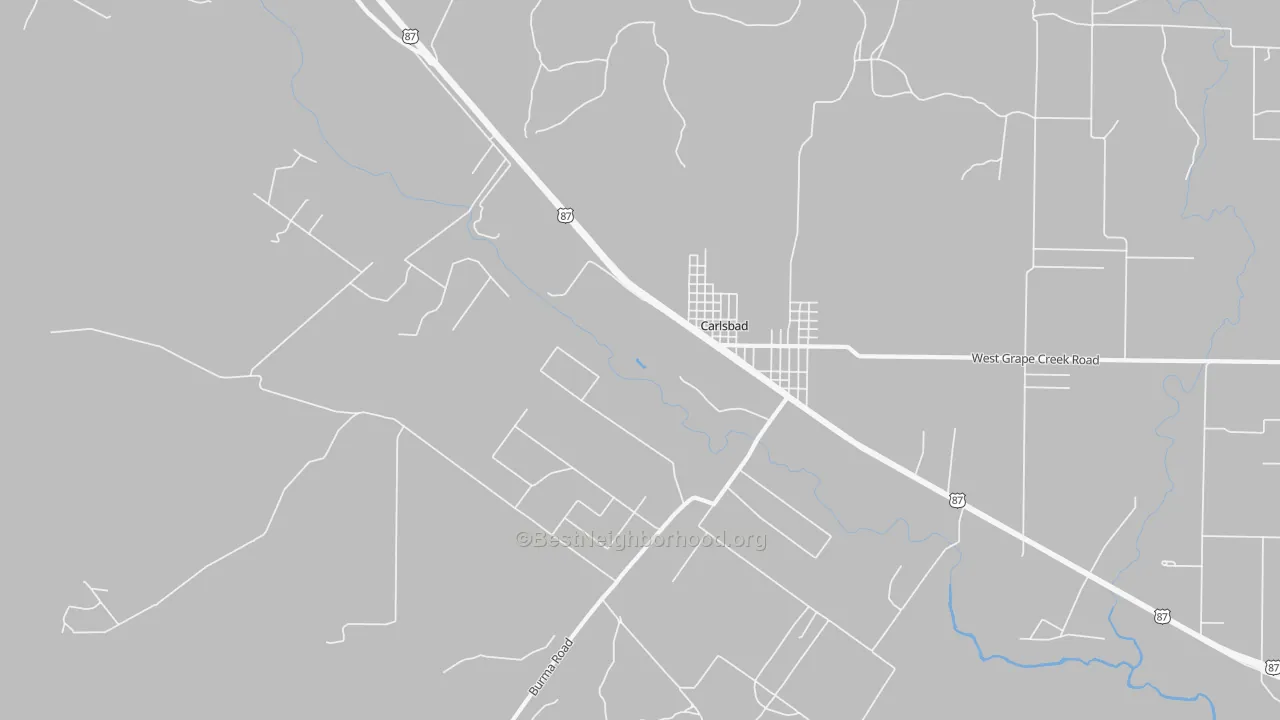 Transit Grade map of 76934, TX