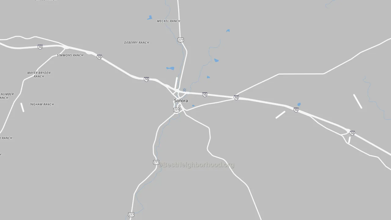 Transit Grade map of 76950, TX