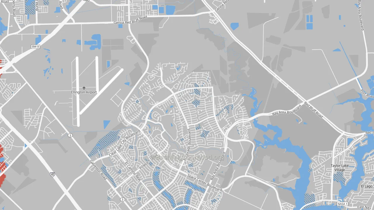 Transit Grade map of 77059, TX
