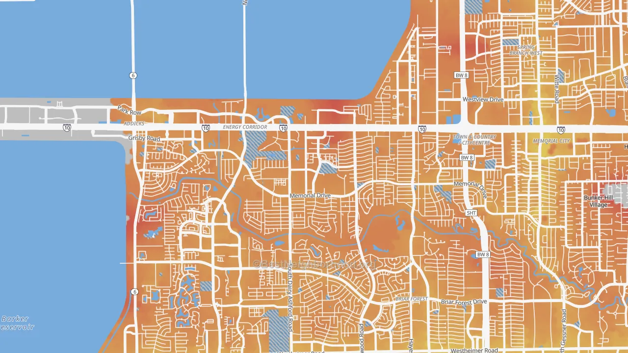 Transit Grade map of 77079, TX