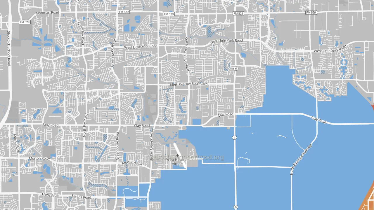 Transit Grade map of 77084, TX
