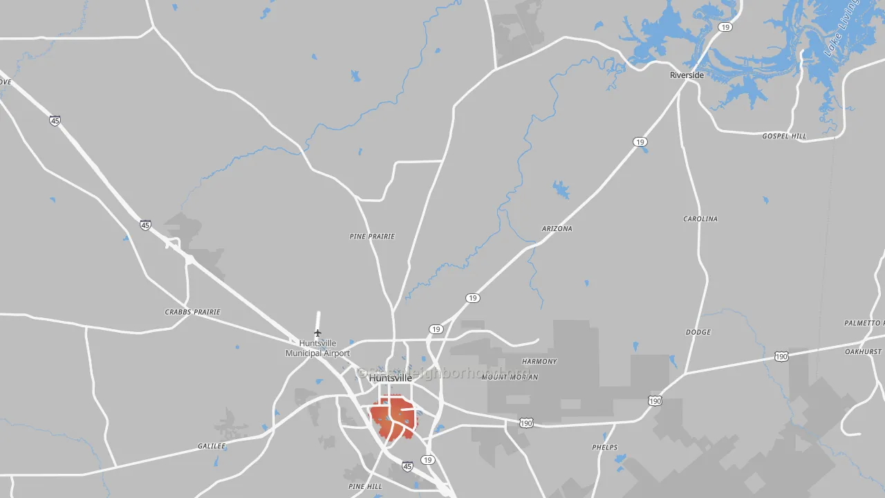 Transit Grade map of 77320, TX