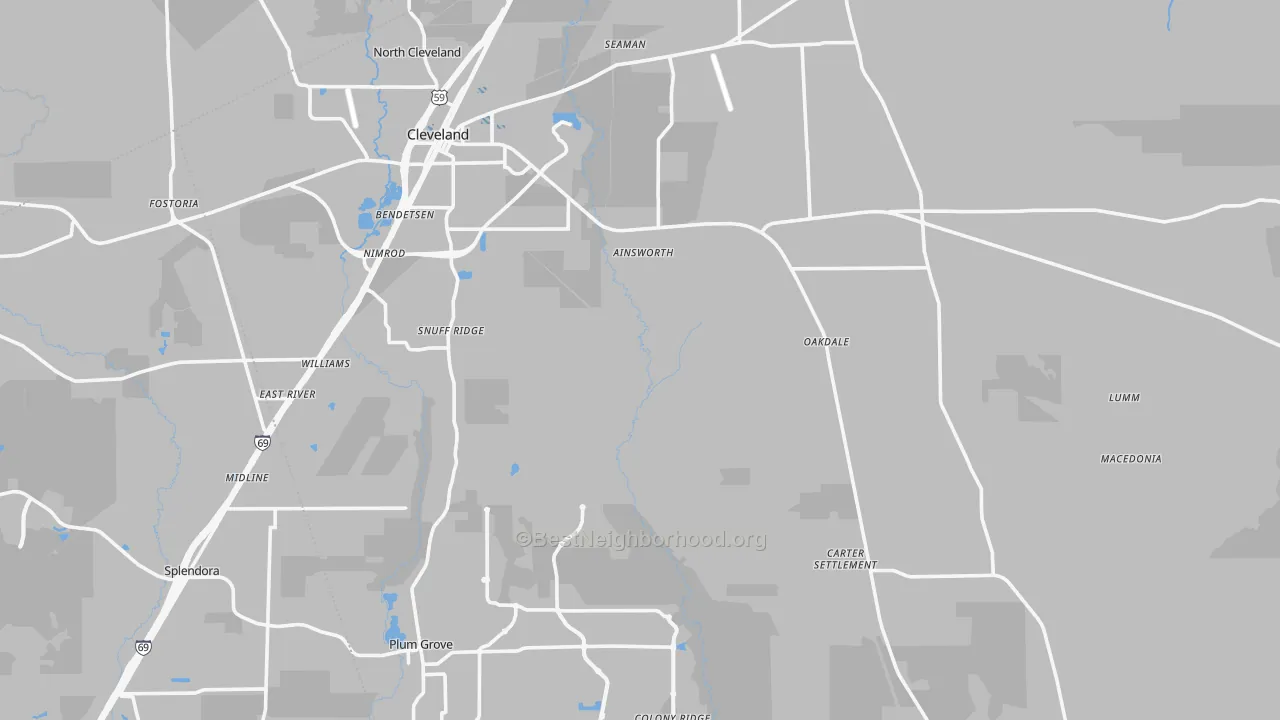 Transit Grade map of 77327, TX