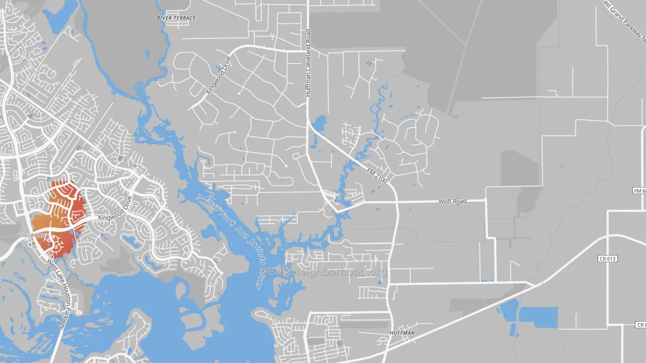Transit Grade map of 77336, TX