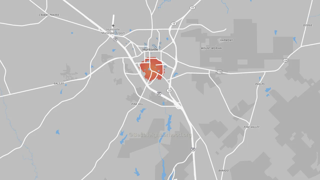 Transit Grade map of 77340, TX