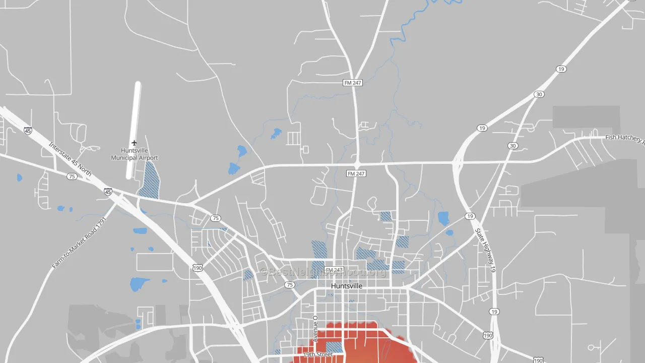 Transit Grade map of 77342, TX