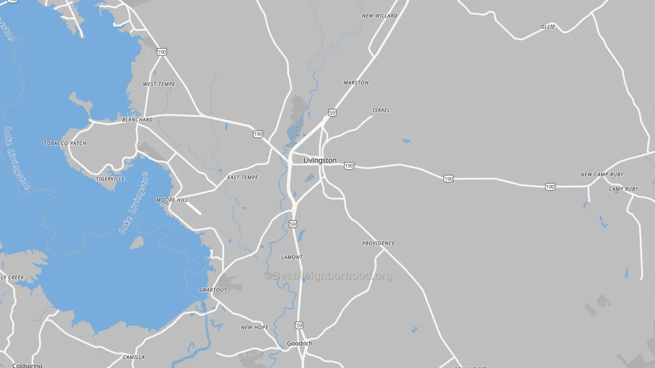 Transit Grade map of 77351, TX