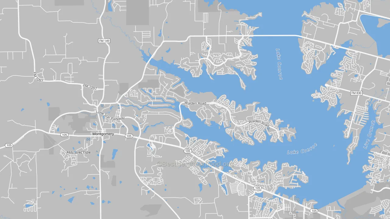 Transit Grade map of 77356, TX