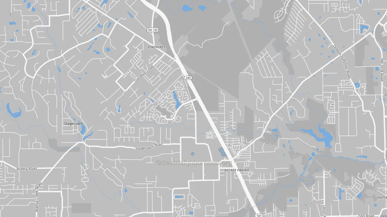 Transit Grade map of 77362, TX