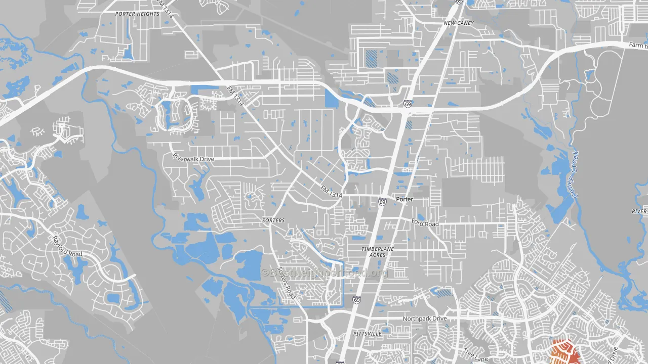 Transit Grade map of 77365, TX