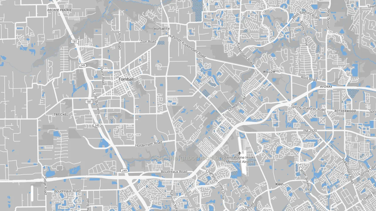 Transit Grade map of 77375, TX