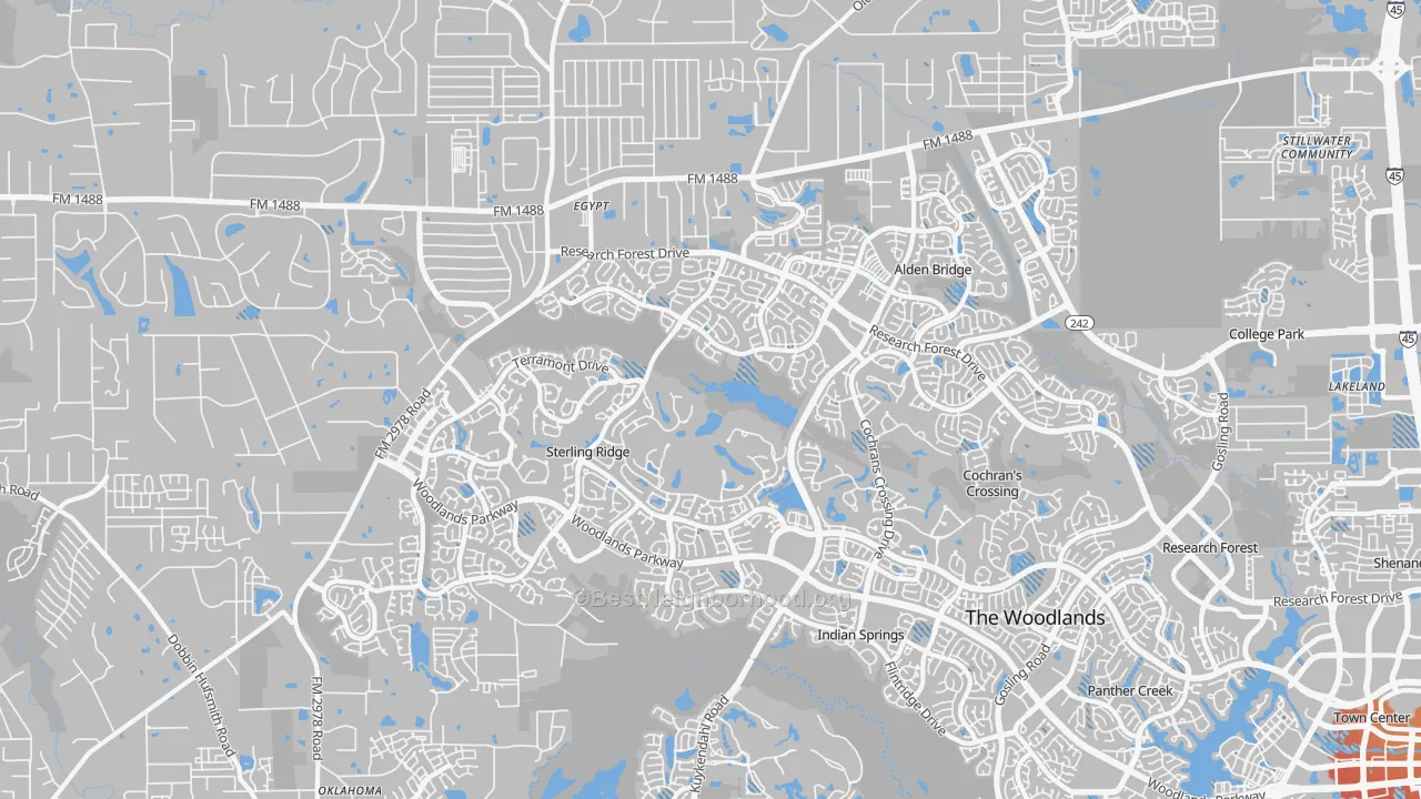 Transit Grade map of 77382, TX