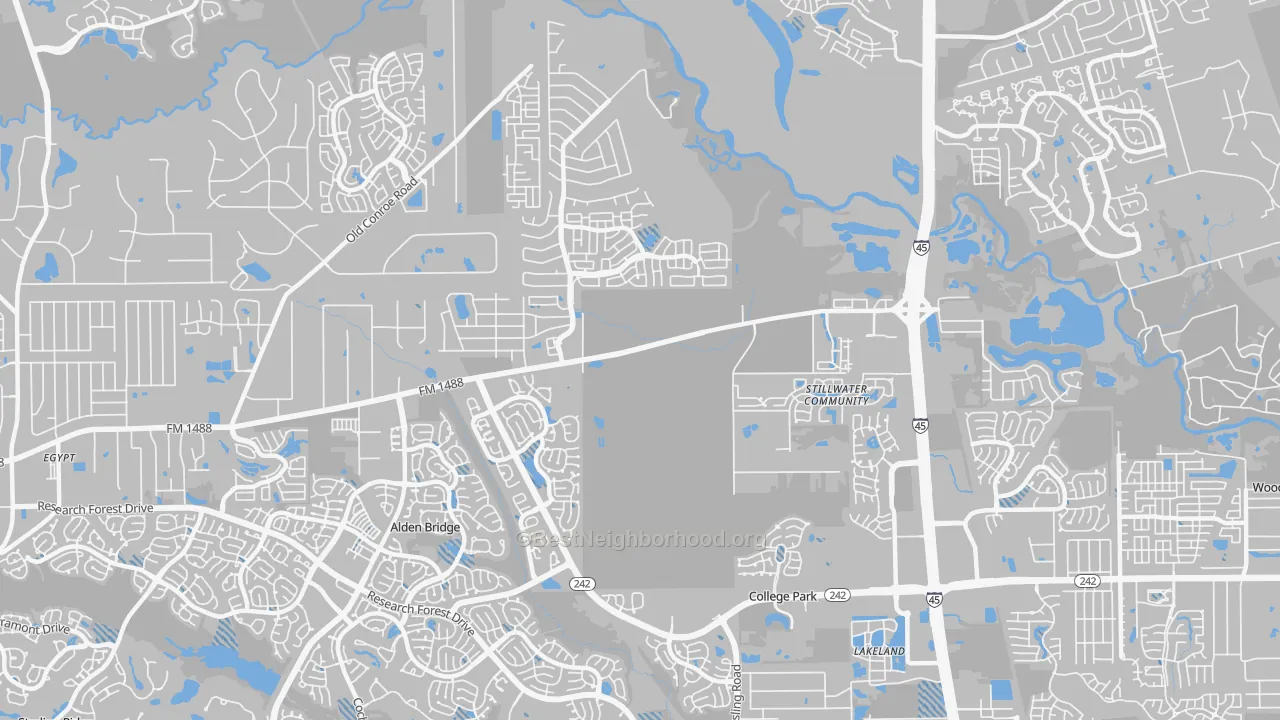 Transit Grade map of 77384, TX