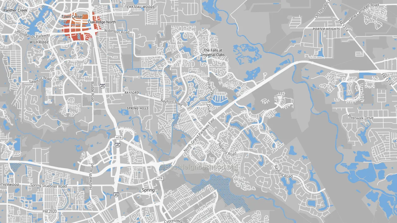 Transit Grade map of 77386, TX