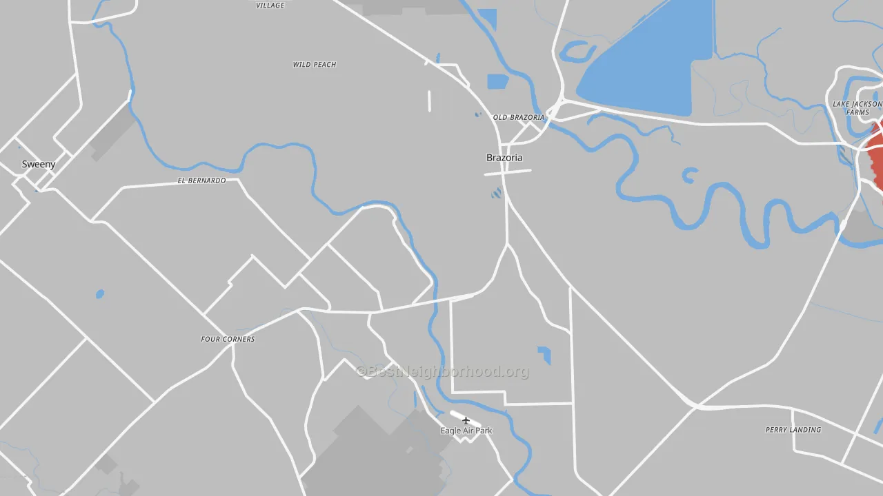 Transit Grade map of 77422, TX