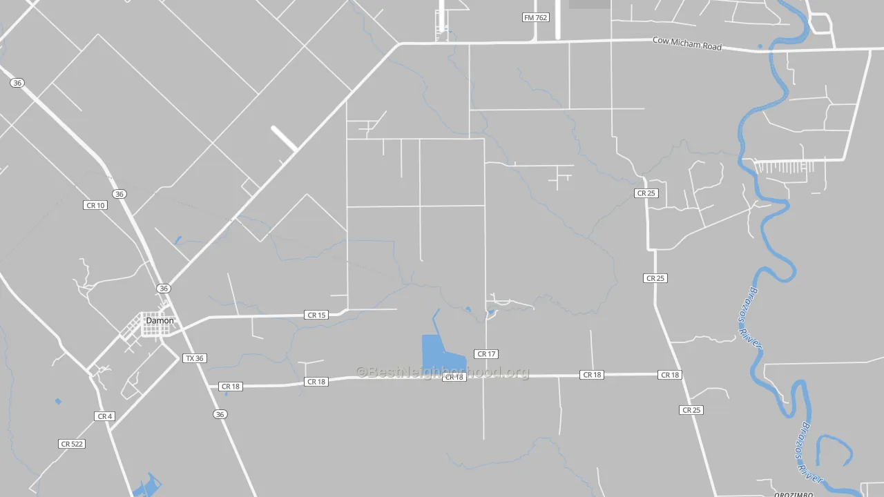 Transit Grade map of 77430, TX