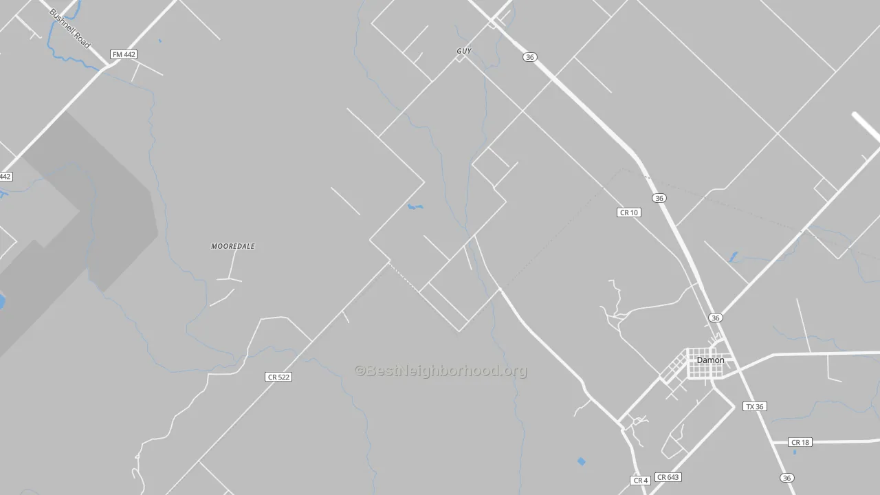 Transit Grade map of 77444, TX