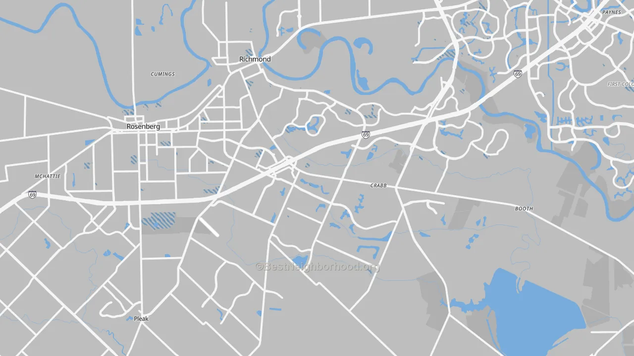 Transit Grade map of 77469, TX