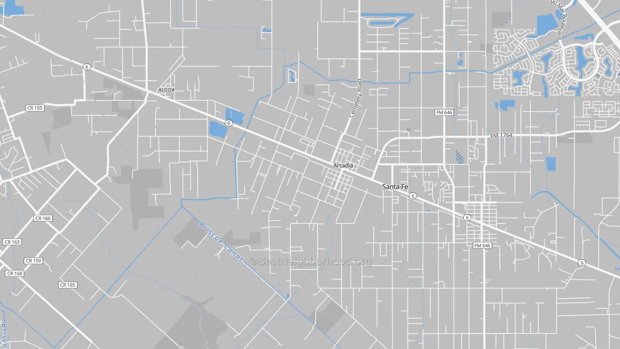 Transit Grade map of 77517, TX