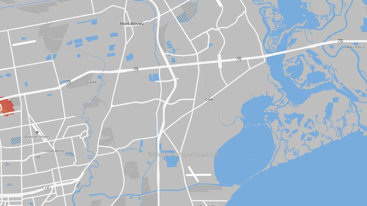 Transit Grade map of 77523, TX