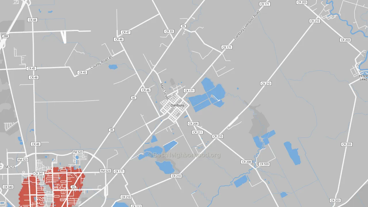 Transit Grade map of 77534, TX