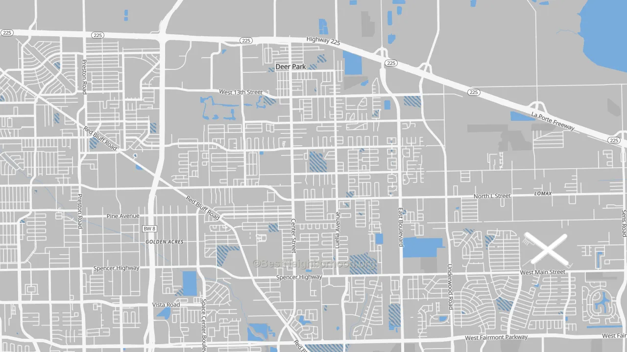 Transit Grade map of 77536, TX