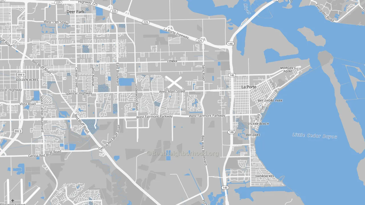 Transit Grade map of 77571, TX