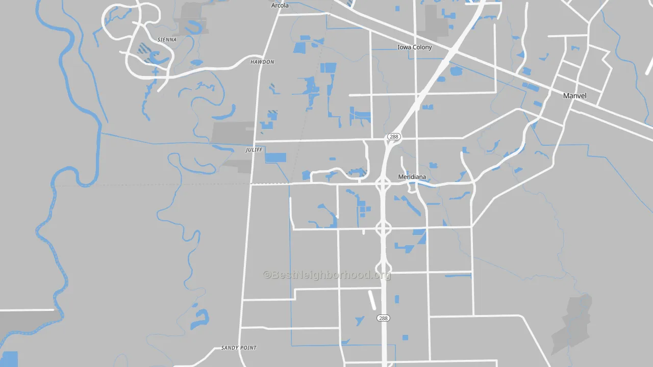 Transit Grade map of 77583, TX