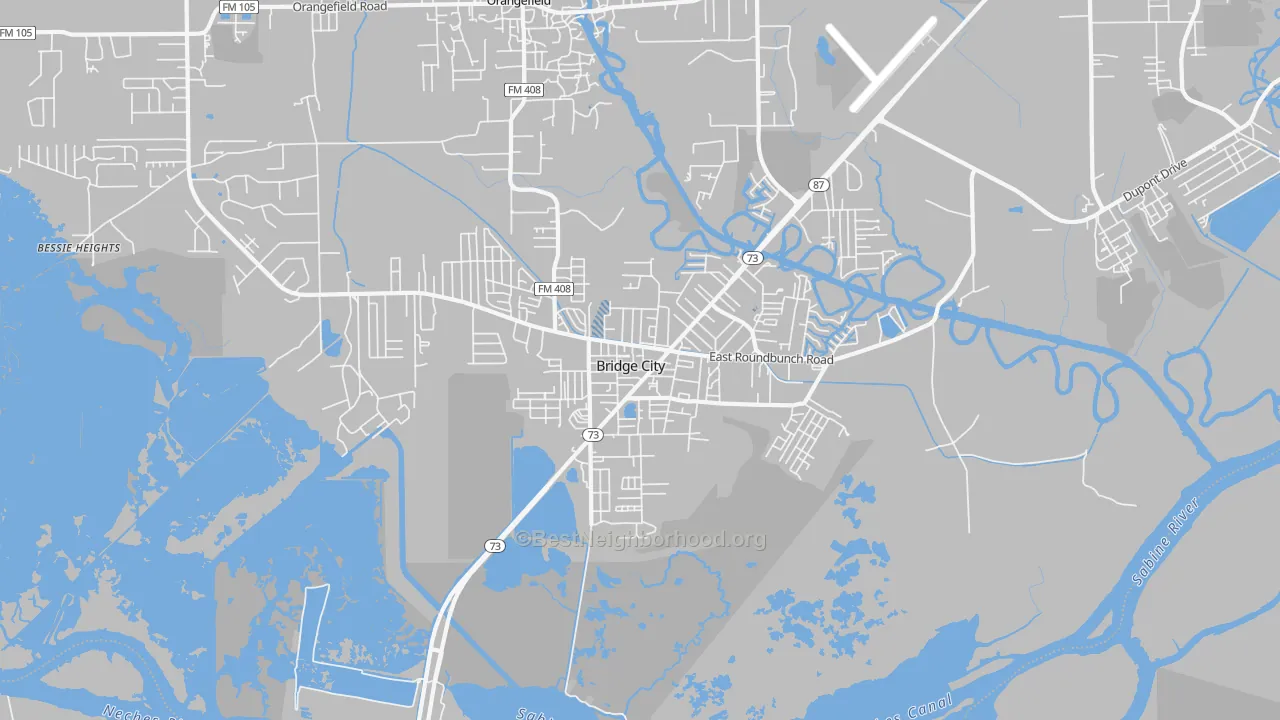 Transit Grade map of 77611, TX