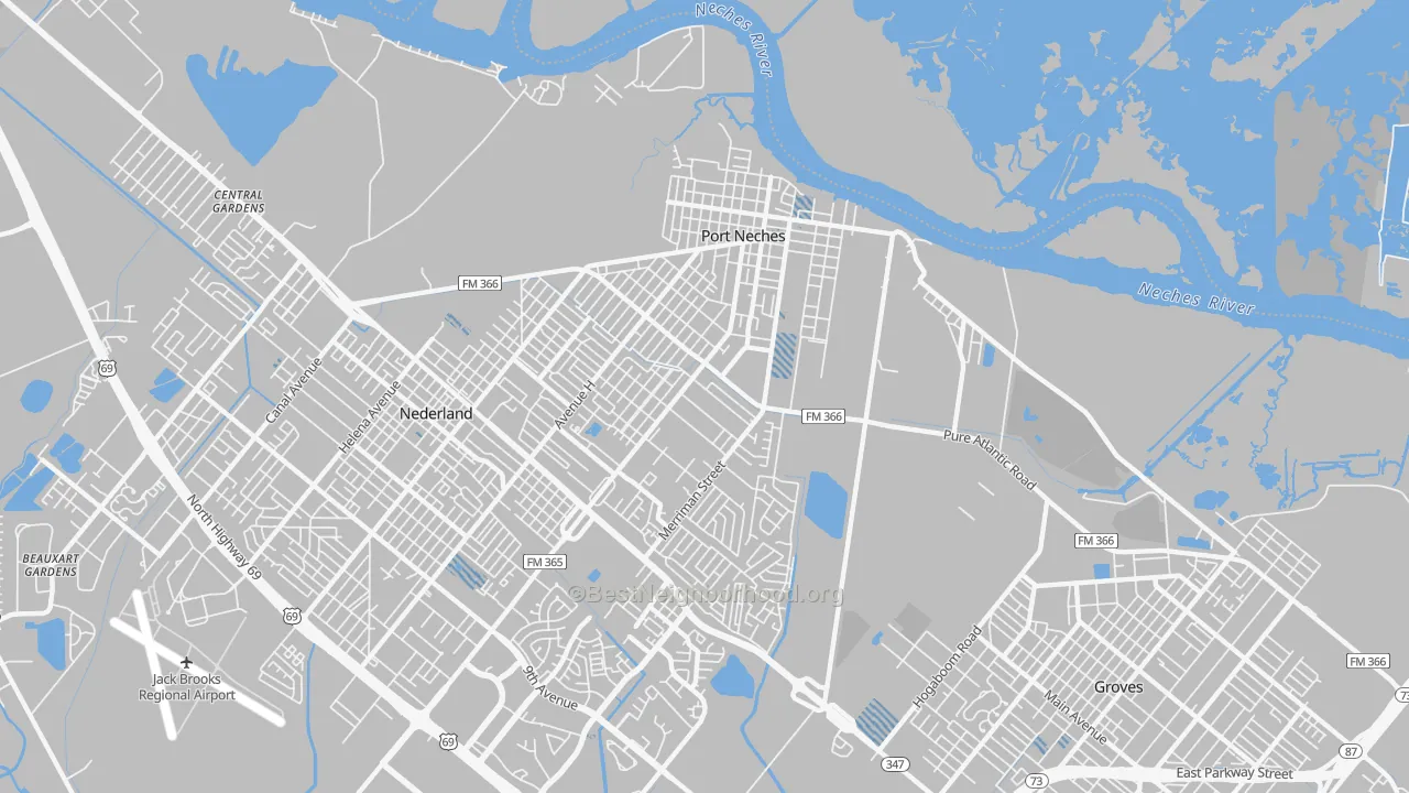 Transit Grade map of 77651, TX