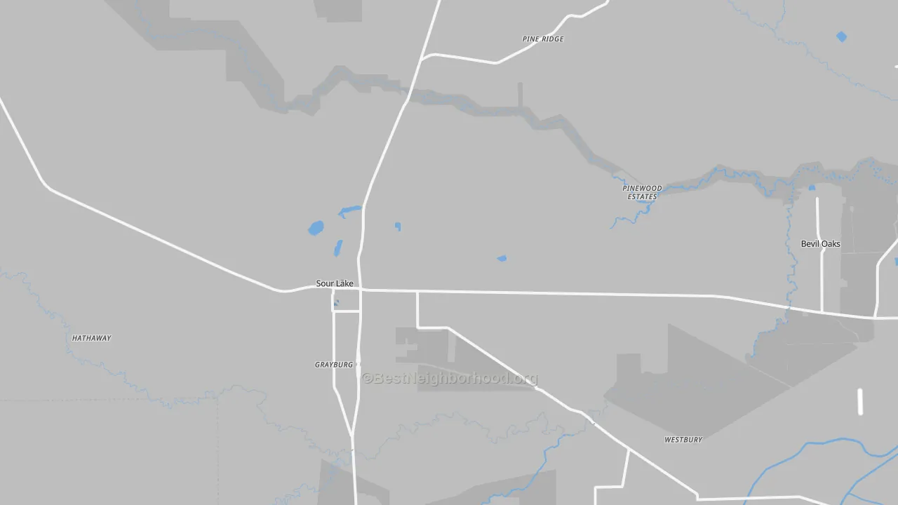Transit Grade map of 77659, TX