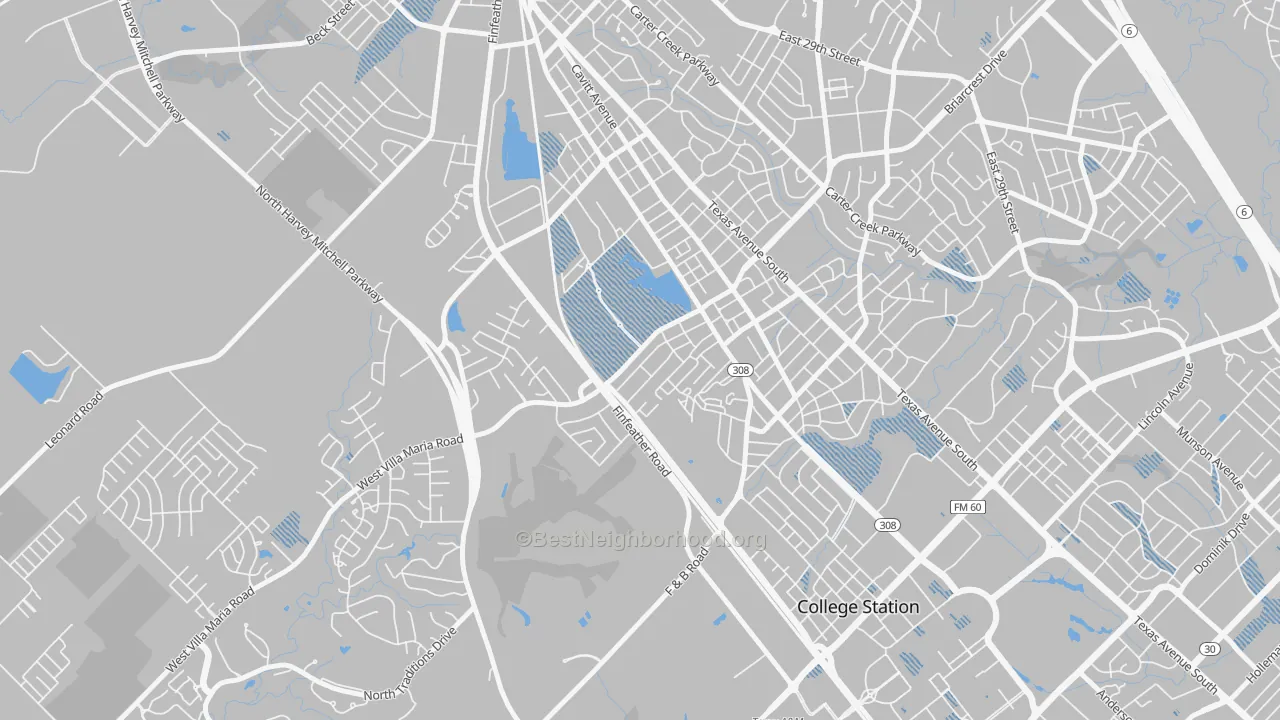 Transit Grade map of 77801, TX