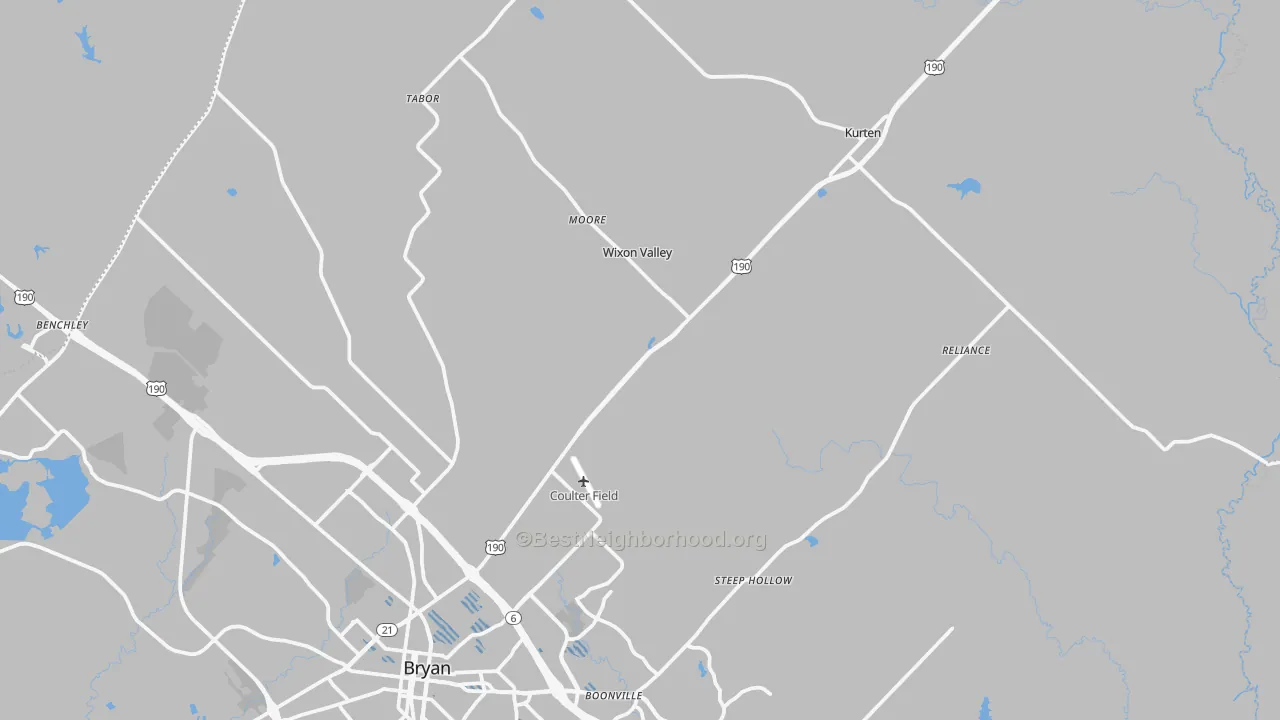 Transit Grade map of 77808, TX