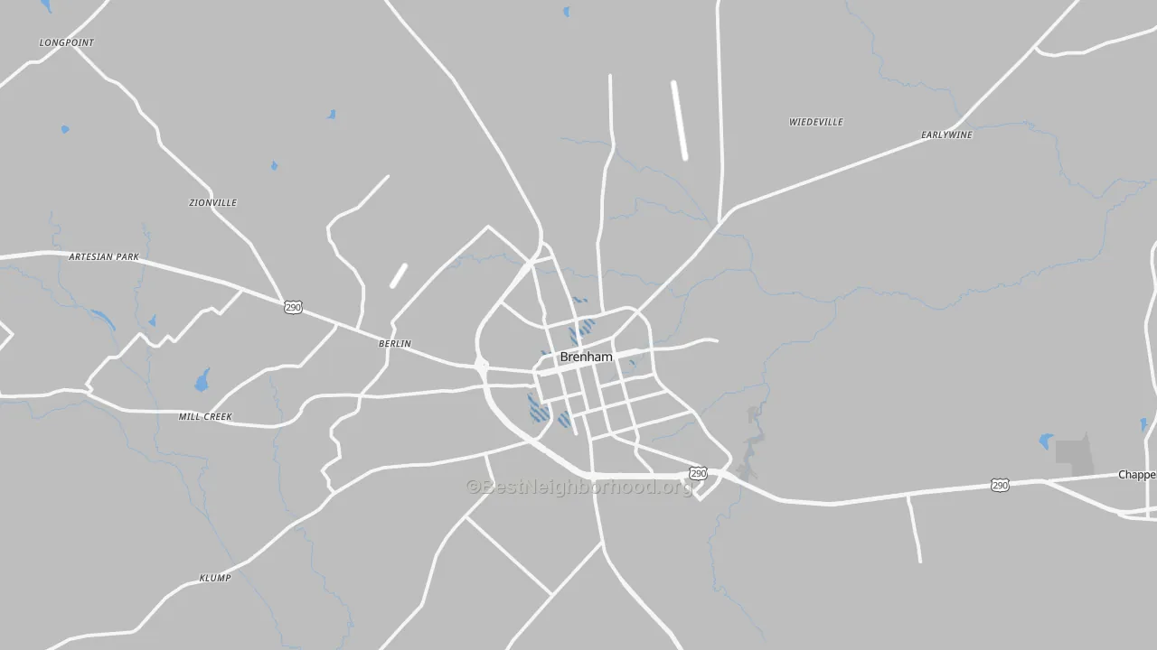Transit Grade map of 77833, TX