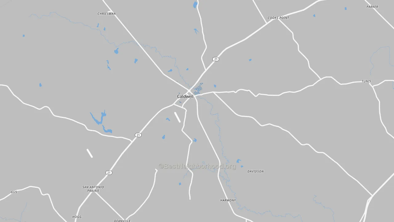 Transit Grade map of 77836, TX