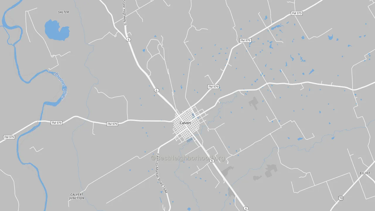 Transit Grade map of 77837, TX