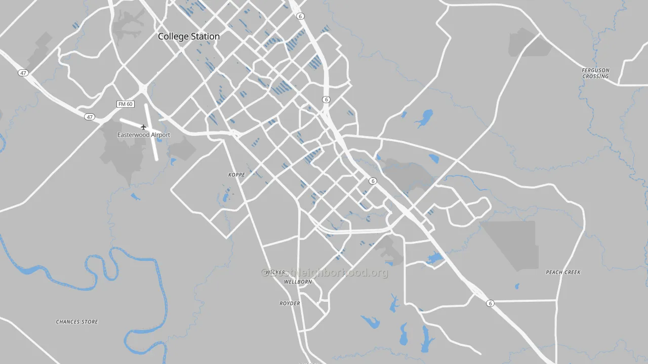 Transit Grade map of 77845, TX