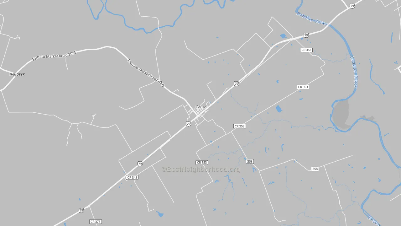 Transit Grade map of 77857, TX