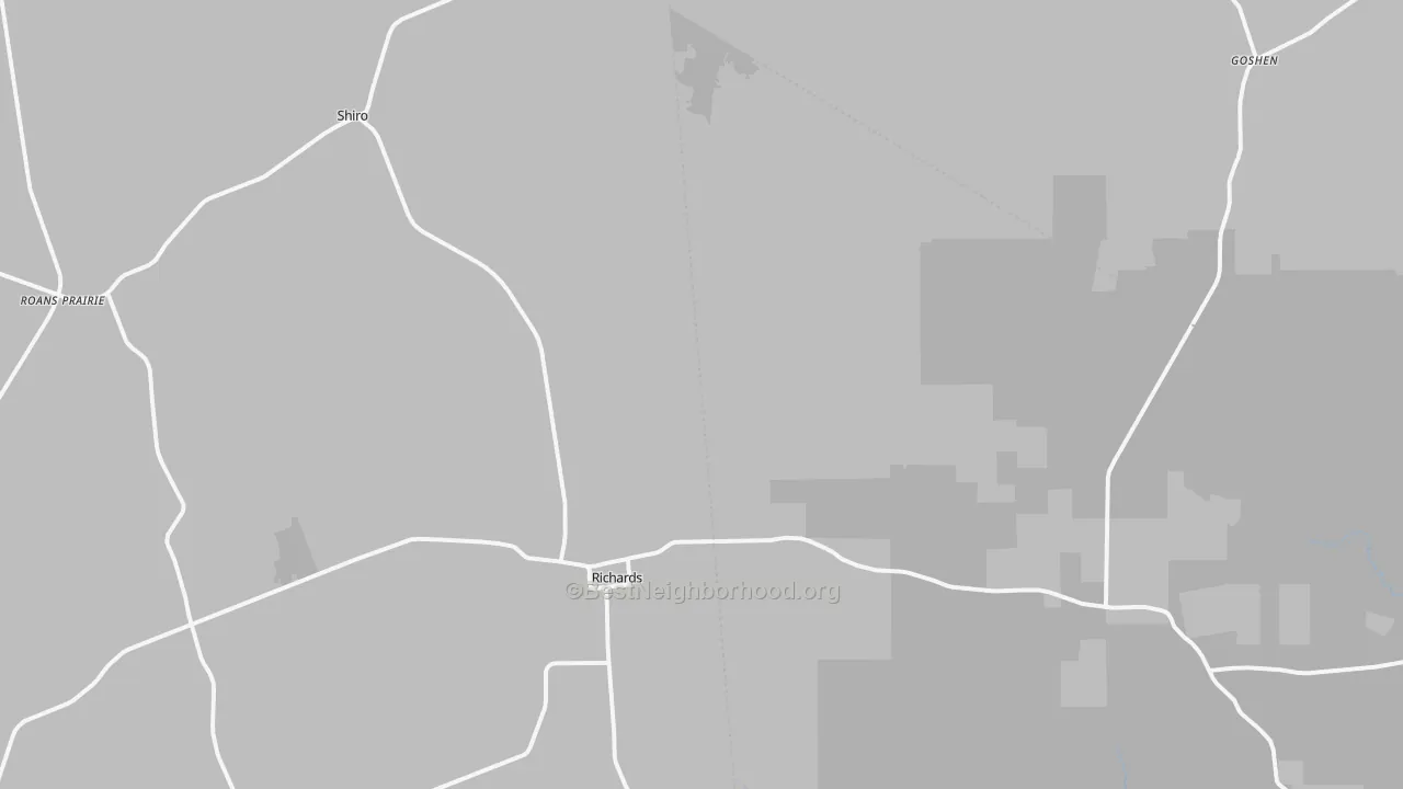 Transit Grade map of 77873, TX