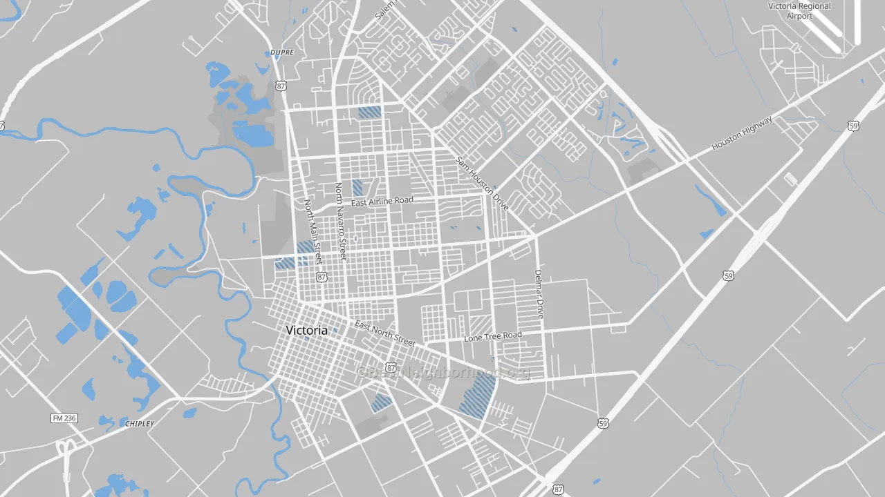 Transit Grade map of 77901, TX