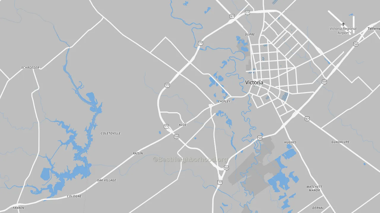 Transit Grade map of 77905, TX