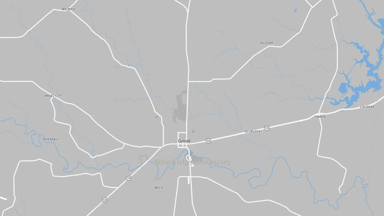 Transit Grade map of 77963, TX