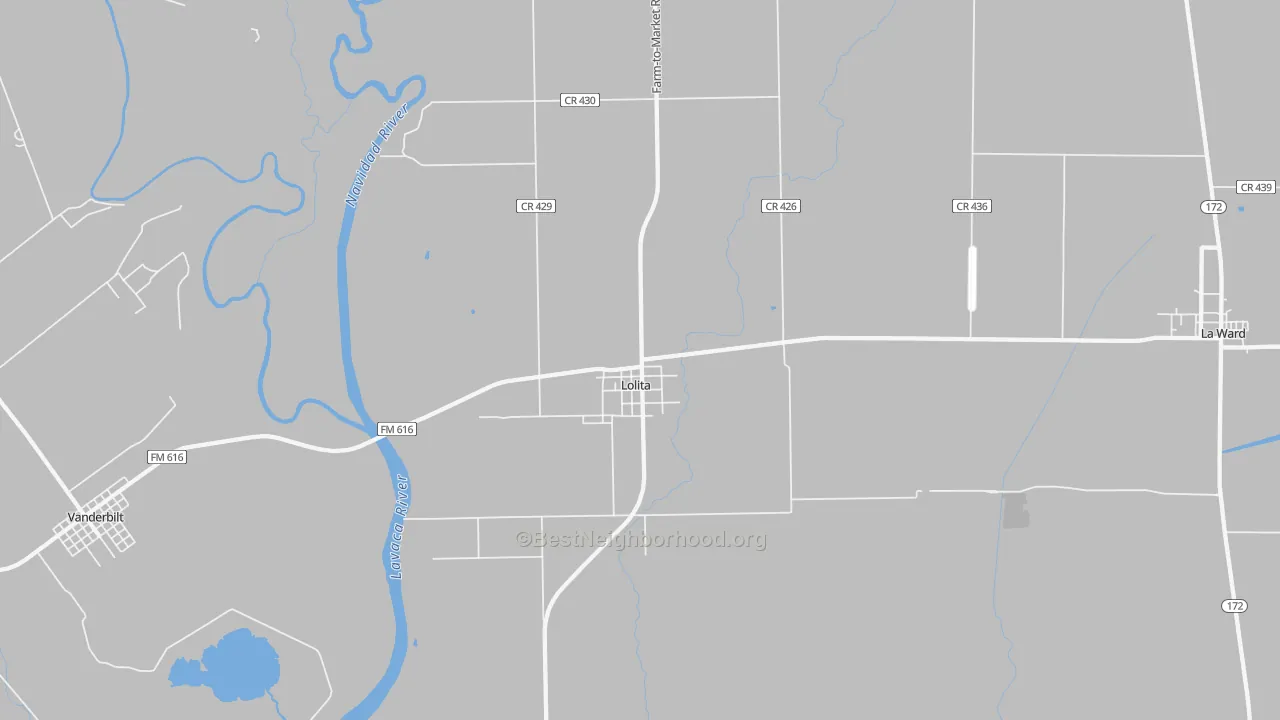 Transit Grade map of 77971, TX